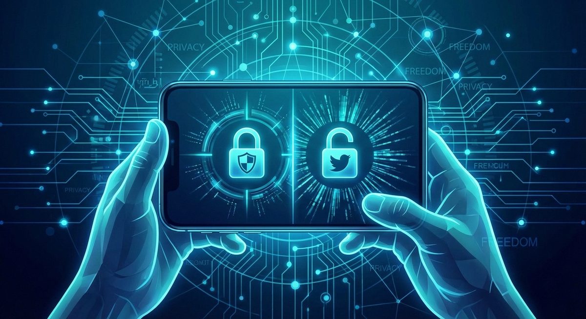 Digitale Rechte in Deutschland — Symbole f&uuml;r Datenschutz, Informationsfreiheit und Verbraucherrechte