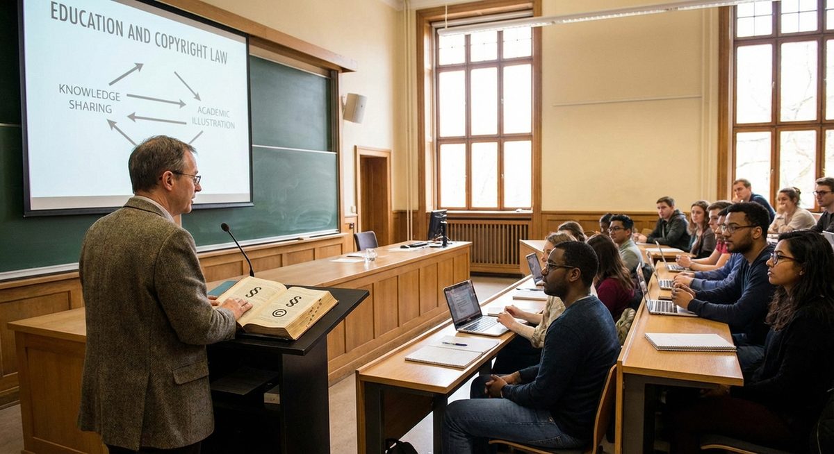 Studierende in einer Universit&auml;tsbibliothek mit Lehrb&uuml;chern und digitalen Ger&auml;ten